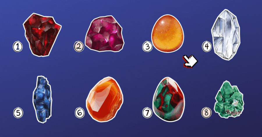 Tap the birthstone to see what life awaits you